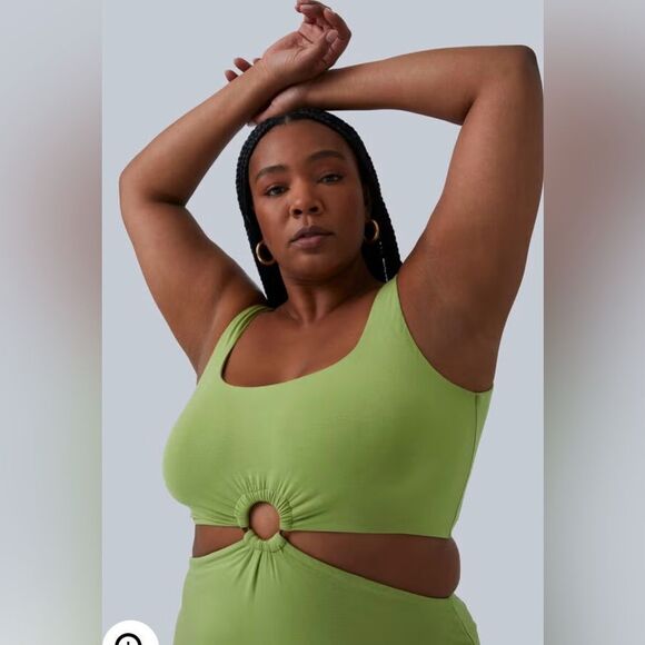 GIA IRL Plus Green Cutout Maxi Dress Womens Sz 2 18/20 Sleeveless NWT - Picture 4 of 17